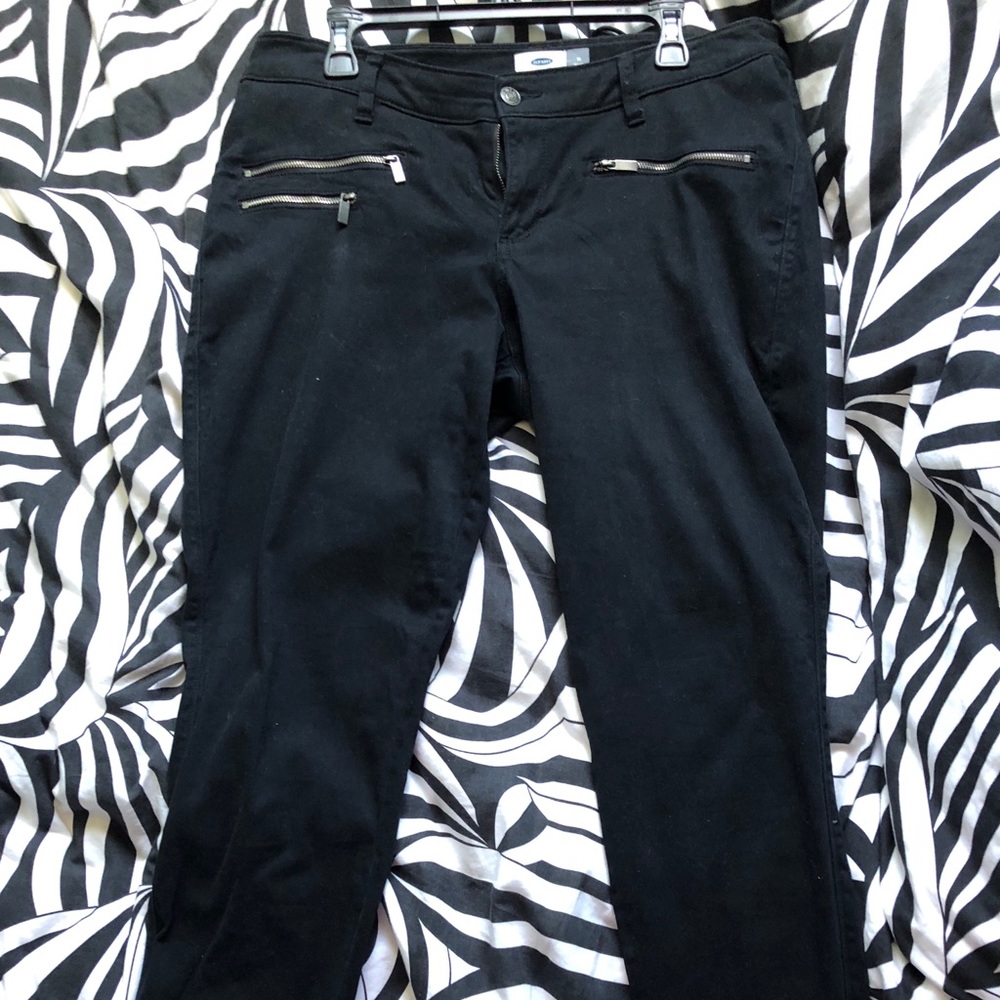 Old Navy Black Rock Star Skinny Jeans